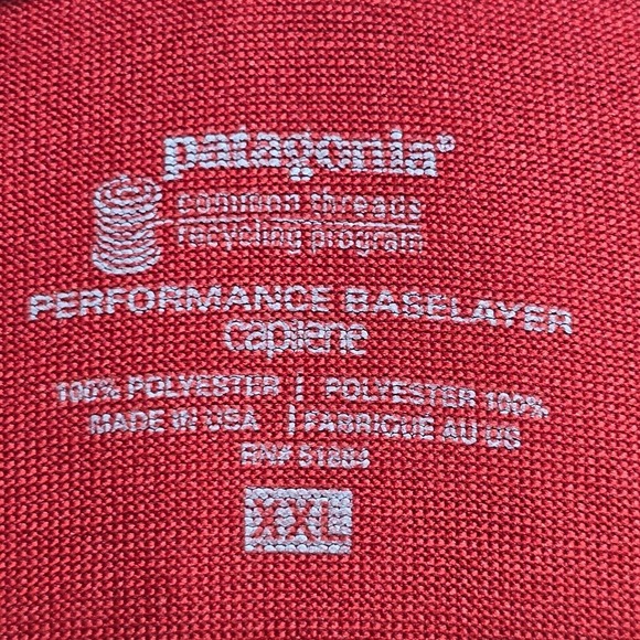 Patagonia Shirt Mens XXL Orange Capilene Baselayer Graphic Hydrocarbons Go BOOM - Picture 5 of 12